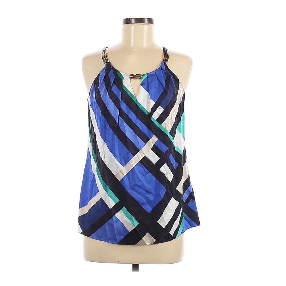 White House Black Market Top Size 6 Silk‎ Stretch Sleeveless Halter